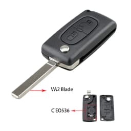 YIQIXIN For Peugeot 107 207 307 308 407 607 807 For Citroen C2 C3 C4 C5 C6 C8 Remote Car Key Shell HU83/VA2 Blade CE0523 CE0536