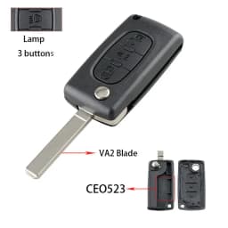 YIQIXIN For Peugeot 107 207 307 308 407 607 807 For Citroen C2 C3 C4 C5 C6 C8 Remote Car Key Shell HU83/VA2 Blade CE0523 CE0536