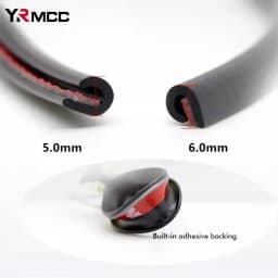 5M Car Door Protector Edge Guards Trim Trip Styling Universal U Type Strip Rubber Scratch Protector Strip Car Door Molding Strip