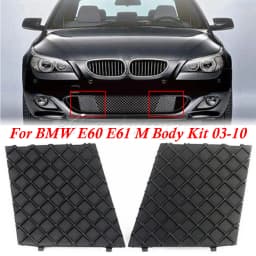 New Car Front Bumper Lower Mesh Grille Plate Trim Cover For BMW E60 E61 M Body Kit 03-10 51117897184 51117897186 Car Accessories