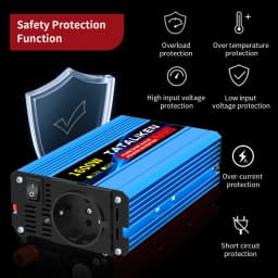 Pure Sine Wave Inverter 1000W-4000W DC 12V and 24V to AC 220V 50hz Power Inverter Charger Adapter Universal Socket