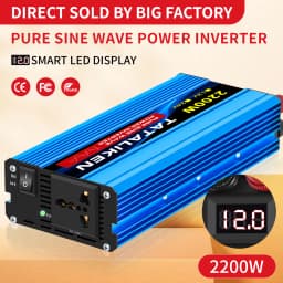 Pure Sine Wave Inverter 1000W-4000W DC 12V and 24V to AC 220V 50hz Power Inverter Charger Adapter Universal Socket
