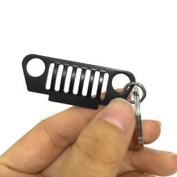 1PC Universal Medium Grid Keychain Key Ring for Jeep CJ JK TJ YJ XJ Car Front Grill Design Car Nini Cute Grill Keychain
