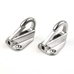 2 X Marine 316 Stainless Steel Spring Snap Fending Hook Fender Boat Hardware Marine Boat Spring Locked Fender Hooks Ready Stock