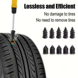 Car Tire Repair Kit Tubeless Tyre Puncture Repair Kit Studding Tool Set Bike Tire Replacement Tool Motorcycle Tire Repair Tool