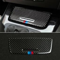 Carbon Fiber Gear Shift Position Panel Cover Trim Strip Fit for BMW 3-Series E90 E92-2005-12 Car Panel Trim Cover Sticker Decor