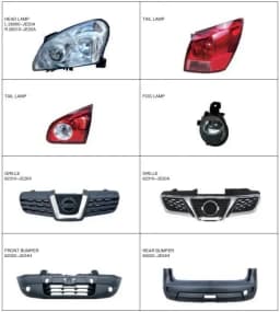 1 ALI Tail Lamp Socket for Nissan Qashqai 2008-2012 J10 26556-je20a-a104 Outside Rear Light Holder Brake Stop Lamp Wire