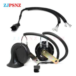 Car Horn Plug 4 Wires Corrugated Tube Dedicated Snail Horn Socket Conversion Adapter Car Speakers Single Horn Refit Double Horn