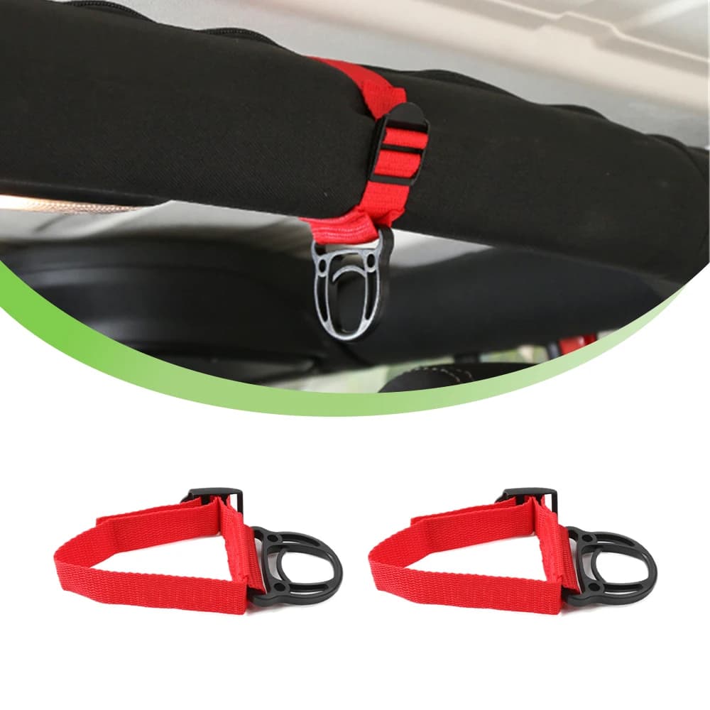 Car Roll Bar Coat Hanger Clothes Hook for Jeep Wrangler Gladiator JT JL JLU JK TJ 1997-2026 Sports Sahara Interior Accessories