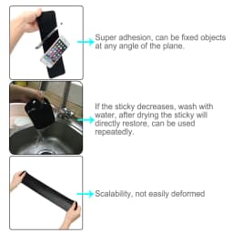 Large Long Car Dashboard Sticky Pad Non-Slip PU Leather Mat Gel Magic Anti-slip Mat Car-styling For Phone Key GPS Tablet Holder