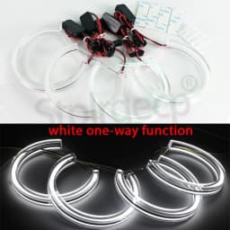 Crystal LED Angel Eyes For BMW E46 M3 E38 E39 E36 Xenon Headlight Tuning DTM Style Halo Rings DRL Daytime Light Retrofit 131mmx4