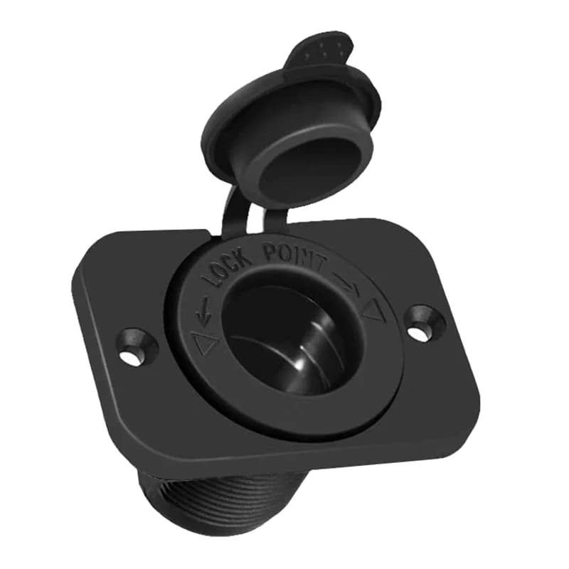 Cigarette Lighter Socket Waterproof 12V Power Plug Outlet Receptacle for Car Marine Motorcycle ATV RV Socket Power Outlet