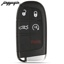 Jingyuqin For Jeep Grand Cherokee Dodge Ram 1500 Journey Charger Dart Challenger Durango Chrysler 300 Remote Key Shell 2/3/4/5BT