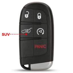 Jingyuqin For Jeep Grand Cherokee Dodge Ram 1500 Journey Charger Dart Challenger Durango Chrysler 300 Remote Key Shell 2/3/4/5BT