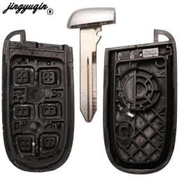 Jingyuqin For Jeep Grand Cherokee Dodge Ram 1500 Journey Charger Dart Challenger Durango Chrysler 300 Remote Key Shell 2/3/4/5BT