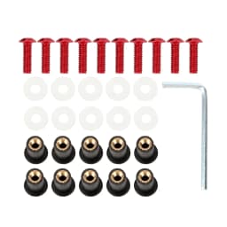Fairing Screen Fasterners Windscreen Nut Bolt Washer Screw 10Pcs/set Universal Motorbike Windshield Fasterner Kit M5 X 15mm