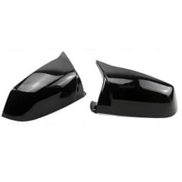 For BMW 5 6 7 Series E60 E61 E63 E64 F06 F07 F10 F11 F13 F01-F04 Carbon Fiber pattern Black Side Wing Rearview Mirror Cover Cap