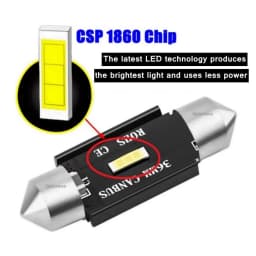 2x C5W LED CSP 1860 Signal Lamp Canbus Bulb 41mm 39mm 36mm 31mm Festoon Light C10W LED Auto Interior Reading Dome Light