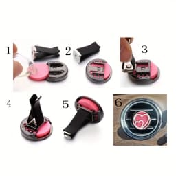 1pc Refillable Car Air Freshener Perfume Diffuser Clip, Auto Air Vent Car Interior Car Aromatherapy Diffuser With 10pcs Pads