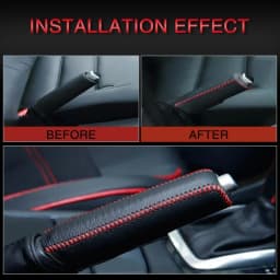 Car Leather Gears Handbrake Cover for Mazda 2 3 5 6 CX-3 CX-4 CX-5 CX-7 CX-9 Atenza Axela MX5