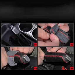Car Leather Gears Handbrake Cover for Mazda 2 3 5 6 CX-3 CX-4 CX-5 CX-7 CX-9 Atenza Axela MX5