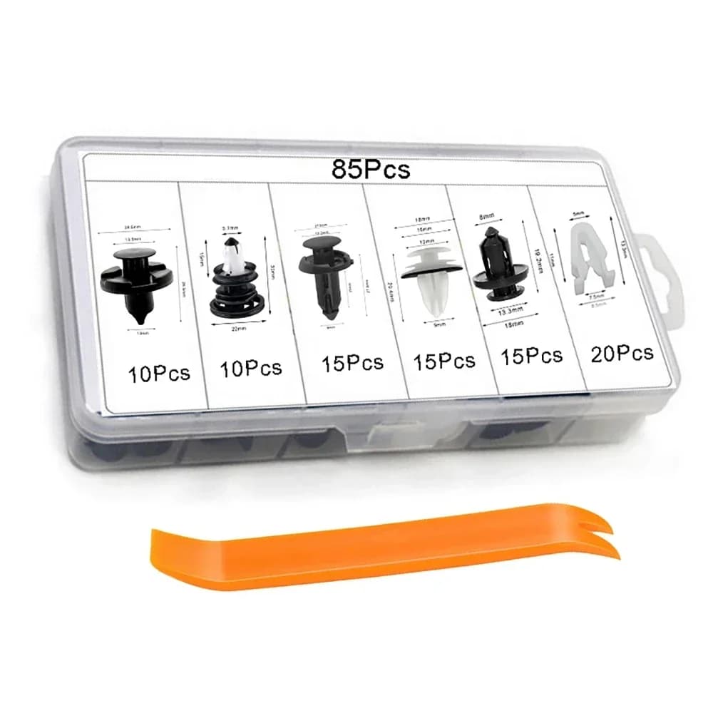 For Tesla Model 3 Y S X 85PCS Clips Retainers Fasteners Door Panel Bumper Fender Engine Hood Support Rod For Tesla Accessories