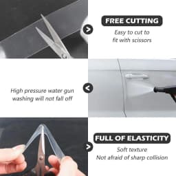 Transparent Car Door Protector Stickers Anti Scratch Nano Tape Auto Trunk Sill Scuff Protector Film Door Edge Protective