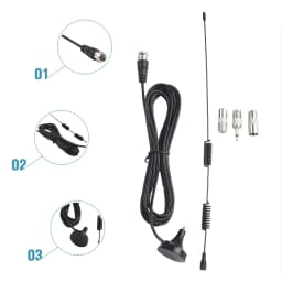 Indoor Digital Audio Antenna, Enhance FM AM Radio Reception, Magnetic Base Mount, Compatible With AV Audio Vedio Systems
