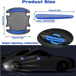 Car Door Handle Reflective Sticker Protection Sticker Door Handle Paint Surface Anti-scratch Reflective Sticker Car Accessories