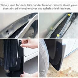 8mm Plastic Rivets Fasteners Screw Car Bumper Fender Black Rivet Car Fastener Clips for Toyota Focus Kia Nissan Yamaha