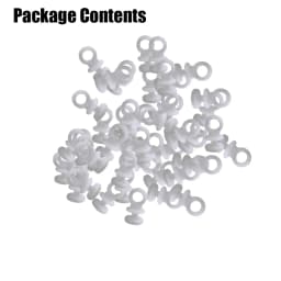 50pcs For Camper Plastic Curtain Track Hooks Runner Fit For Camper Van Motorhome Caravan Boat Home Hanging Curtain Glider Hook