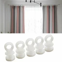 50pcs For Camper Plastic Curtain Track Hooks Runner Fit For Camper Van Motorhome Caravan Boat Home Hanging Curtain Glider Hook