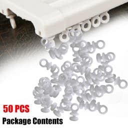 50pcs For Camper Plastic Curtain Track Hooks Runner Fit For Camper Van Motorhome Caravan Boat Home Hanging Curtain Glider Hook
