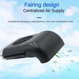 EAFC Mini Car Seat Back USB Fan Foldable Silent Fan 3-Speeds  Adjustable Universal Car Cooler Air Cooling Car Rear Seat Auto