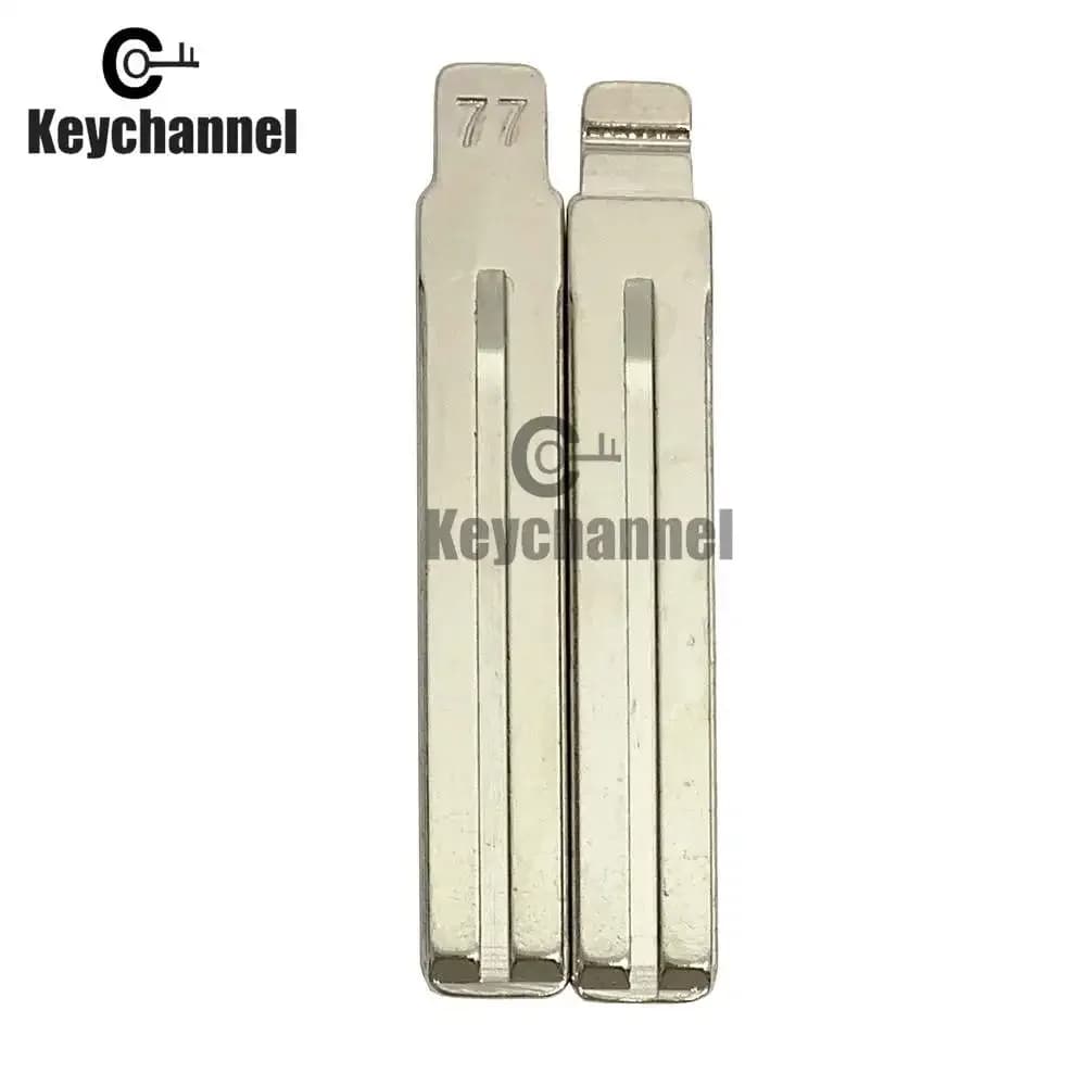 Keychannel 10PCS 77# KD Blade TOY48 Folding Fob Blank Car Key Flip Blade for KEYDIY KD VVDI Xhorse for Kia Hyundai Elantra Lexus