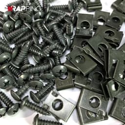 Car Fastener Clip Wholesale U-Type Metal Screw Clip Tool for Engine Undertray Splash Shield Guard Bumper Screw Car Accessories
