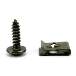 Self Tapping Screws Metal Fastener Clip for Car Motorcycle U-Type Clip with Screw Anti-rust Protection Clip Screw Iron Sheet Kit