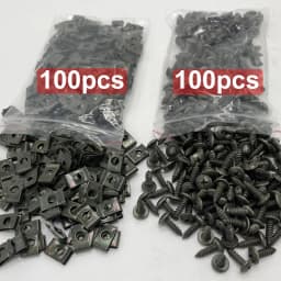 Self Tapping Screws Metal Fastener Clip for Car Motorcycle U-Type Clip with Screw Anti-rust Protection Clip Screw Iron Sheet Kit