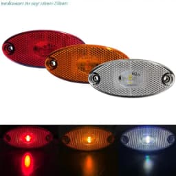 1 Pc 12-24V Led Side Marker Lights for Trailer Trucks Caravan Clearance Light Lamp Lorry Amber and White