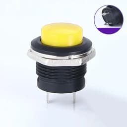 12V Momentary Push Button Switches For Car Boat Truck Ignition Switch Replacement Parts 16mm OFF- ON Push Button Switch