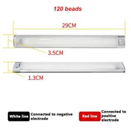 Compartment Light 12-85V 120LED Car Interior Light Bar Strip with Switch Truck RV Van Lorry Camper Boat Caravan Motorhome