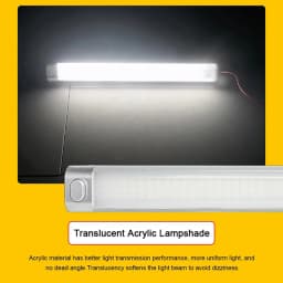 Compartment Light 12-85V 120LED Car Interior Light Bar Strip with Switch Truck RV Van Lorry Camper Boat Caravan Motorhome