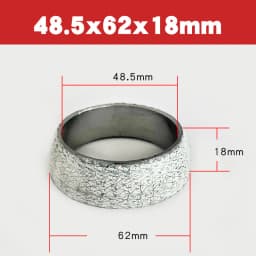 1pc 35mm-75mm Dia Car Muffler Exhaust Pipe Gasket Seal Ring Exhaust Tail Pipe Flange Donut Gasket Muffler Seal Ring