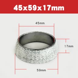 1pc 35mm-75mm Dia Car Muffler Exhaust Pipe Gasket Seal Ring Exhaust Tail Pipe Flange Donut Gasket Muffler Seal Ring