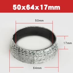 1pc 35mm-75mm Dia Car Muffler Exhaust Pipe Gasket Seal Ring Exhaust Tail Pipe Flange Donut Gasket Muffler Seal Ring