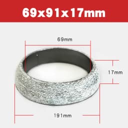 1pc 35mm-75mm Dia Car Muffler Exhaust Pipe Gasket Seal Ring Exhaust Tail Pipe Flange Donut Gasket Muffler Seal Ring