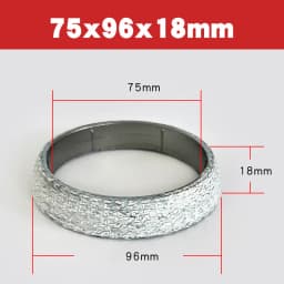 1pc 35mm-75mm Dia Car Muffler Exhaust Pipe Gasket Seal Ring Exhaust Tail Pipe Flange Donut Gasket Muffler Seal Ring