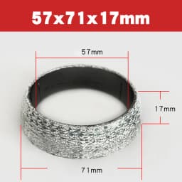 1pc 35mm-75mm Dia Car Muffler Exhaust Pipe Gasket Seal Ring Exhaust Tail Pipe Flange Donut Gasket Muffler Seal Ring