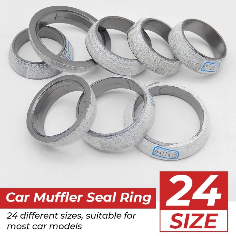 1pc 35mm-75mm Dia Car Muffler Exhaust Pipe Gasket Seal Ring Exhaust Tail Pipe Flange Donut Gasket Muffler Seal Ring