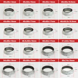 1pc 35mm-75mm Dia Car Muffler Exhaust Pipe Gasket Seal Ring Exhaust Tail Pipe Flange Donut Gasket Muffler Seal Ring